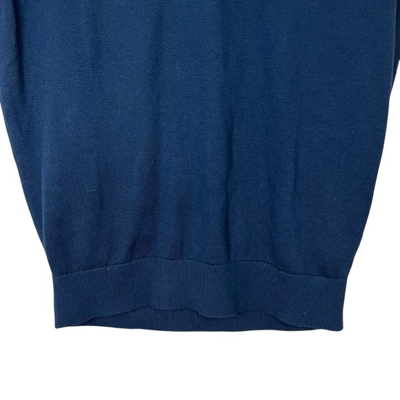 Daniel Cremieux Men’s 100% Supima Cotton Sweater Vest V-Neck Navy Pullover Small - Picture 5 of 8